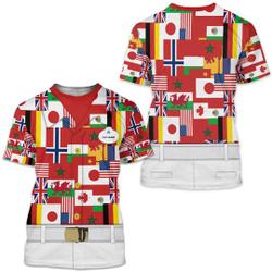 Epcot World Showcase Cast Member Epcot Costume 3D tshirt Meaningful Gift For Family Gift For Boyfriend Valentine Gift
