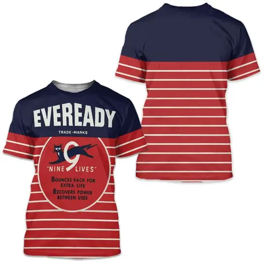 Eveready Vintage Motor Oil Motorcycles 3D T-shirt Meaningful Gift For Family Gift For Boyfriend Valentine Gift