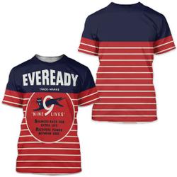 Eveready Vintage Motor Oil Motorcycles 3D T-shirt Meaningful Gift For Family Gift For Boyfriend Valentine Gift