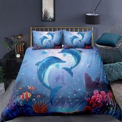 Dolphin Bedding Set Gift For Your Girlfriend Boyfriend Gift For Love Gift For Friend Best Valentine Present Holiday Gift