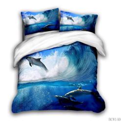 3D Dolphin Bedding SetsGift For Your Girlfriend Boyfriend Gift For Love Gift For Friend Best Valentine Present Holiday Gift