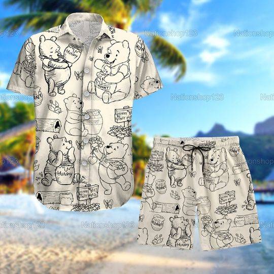 Winnie Pooh Hawaiian Shirt Gift For Your Girlfriend Boyfriend Gift For Love Gift For Friend Best Valentine Present Holiday Gift