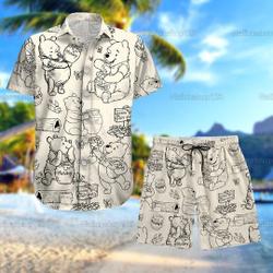 Winnie Pooh Hawaiian Shirt Gift For Your Girlfriend Boyfriend Gift For Love Gift For Friend Best Valentine Present Holiday Gift