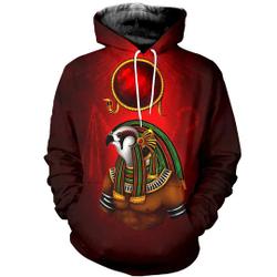 3D Printed Horus God Clothes Hoodie Jacket Gift