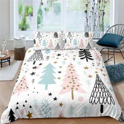 Christmas tree sparkly stars colorful Bedding Set Gift For Your Girlfriend Boyfriend Gift For Love Gift For Friend Best Valentine Present Holiday Gift