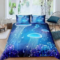 Jellyfish and sea horse Bedding SetsGift For Your Girlfriend Boyfriend Gift For Love Gift For Friend Best Valentine Present Holiday Gift
