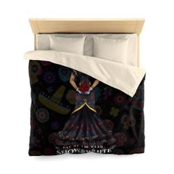 Day of The Dead Snow White Bedding Set Gift For Your Girlfriend Boyfriend Gift For Love Gift For Friend Best Valentine Present Holiday Gift