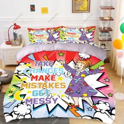 Take Chances Make Mistakes Get Messy Miss Frizzle Bedding Set Gift For Your Girlfriend Boyfriend Gift For Love Gift For Friend Best Valentine Present Holiday Gift