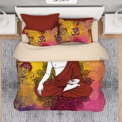 Buddha, Colorful Buddha Bedding setsGift For Your Girlfriend Boyfriend Gift For Love Gift For Friend Best Valentine Present Holiday Gift