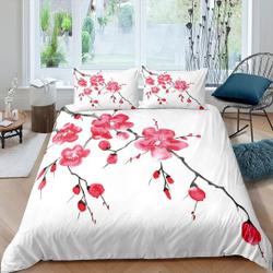 Cherry blossom Bedding Set Gift For Your Girlfriend Boyfriend Gift For Love Gift For Friend Best Valentine Present Holiday Gift