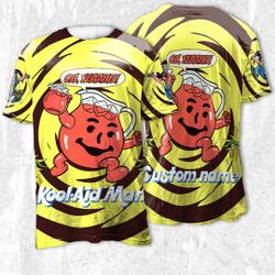 Kool Aid Man Spiral Custom Vintage 3D T shirt, Kool Aid Tshirt, Kool Aid Tee Meaningful Gift For Family Gift For Boyfriend Valentine Gift