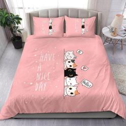 Cute Cats Duvet Cover Set Cute Kitty Bedding Set Gift For Your Girlfriend Boyfriend Gift For Love Gift For Friend Best Valentine Present Holiday Gift