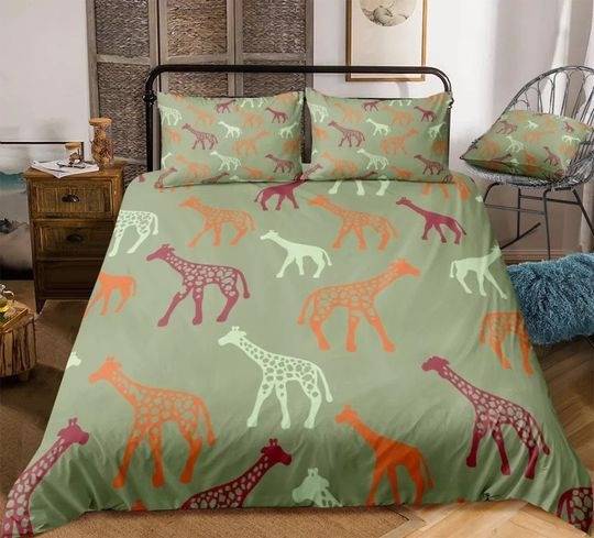 Giraffe Bedding Set Gift For Your Girlfriend Boyfriend Gift For Love Gift For Friend Best Valentine Present Holiday Gift