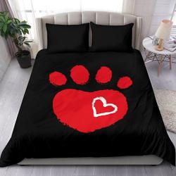 Paw Print Bedding SetsGift For Your Girlfriend Boyfriend Gift For Love Gift For Friend Best Valentine Present Holiday Gift