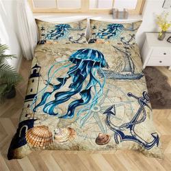 Undersea Jellyfish Handmade Bedding SetsGift For Your Girlfriend Boyfriend Gift For Love Gift For Friend Best Valentine Present Holiday Gift