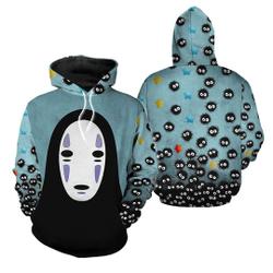 Faceless No face Spirited Away Halloween 3D Hoodie