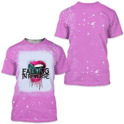 Falling in Reverse Rock band shirt bleached shirt Meaningful Gift For Family Gift For Boyfriend Valentine Gift