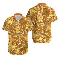 Farfetch'd Sea Island Pattern PKM Birthday Hawaiian Shirt Gift For Your Girlfriend Boyfriend Gift For Love Gift For Friend Best Valentine Present Holiday Gift
