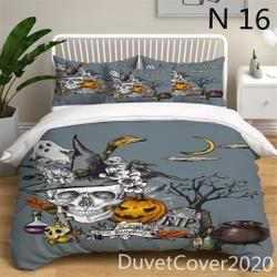 Halloween bedding set Queen Twin KingGift For Your Girlfriend Boyfriend Gift For Love Gift For Friend Best Valentine Present Holiday Gift
