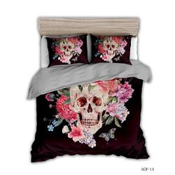 King Floral Skull Bedding Set Gift For Your Girlfriend Boyfriend Gift For Love Gift For Friend Best Valentine Present Holiday Gift
