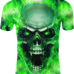 Men's 3D Printed Skull T-Shirt Meaningful Gift For Family Gift For Boyfriend Valentine Gift