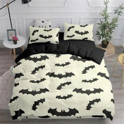 Bat pattern halloween bedding Set Gift For Your Girlfriend Boyfriend Gift For Love Gift For Friend Best Valentine Present Holiday Gift