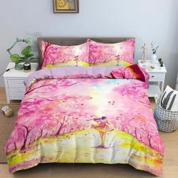 Cherry blossom Bedding Set Gift For Your Girlfriend Boyfriend Gift For Love Gift For Friend Best Valentine Present Holiday Gift