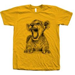 Mens Unisex Lion Cub Screen Print T-shirt Meaningful Gift For Family Gift For Boyfriend Valentine Gift