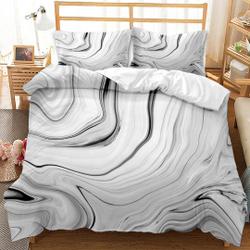 Marble Pattern Bedding  Bedding Set Gift For Your Girlfriend Boyfriend Gift For Love Gift For Friend Best Valentine Present Holiday Gift