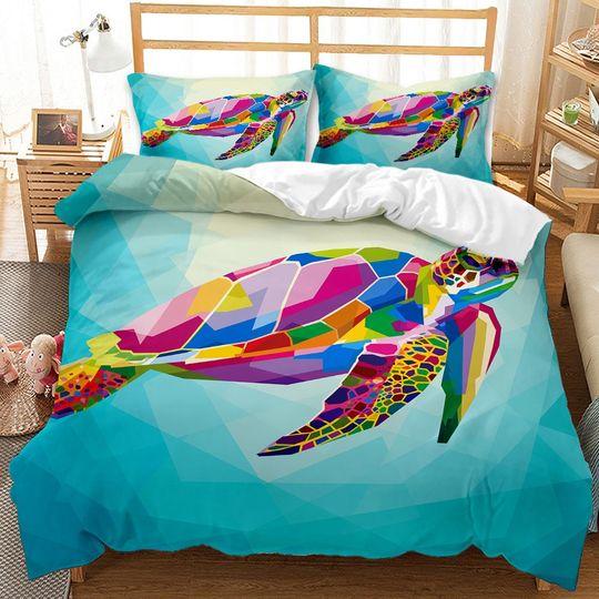 Dolphin Duvet Cover King Sea Turtle Bedding SetsGift For Your Girlfriend Boyfriend Gift For Love Gift For Friend Best Valentine Present Holiday Gift