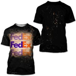 FedEx Bleached 3D T shirt Meaningful Gift For Family Gift For Boyfriend Valentine Gift