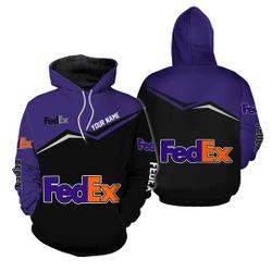 FedEx Express Puple black custom name 3D Hoodie
