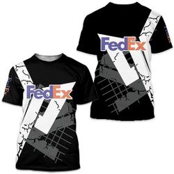 FedEx guaranteed delivery T-shirt 3d gift for Delivery Driver Meaningful Gift For Family Gift For Boyfriend Valentine Gift