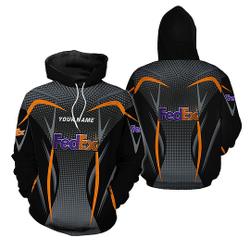 Fedex Metal gray Hoodie 3d