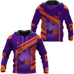 Fedex Orange Purple Hoodie 3d