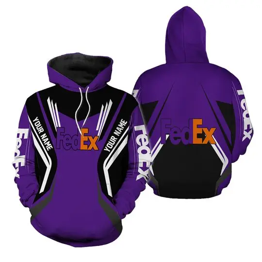 Fedex purple black Hoodie 3d