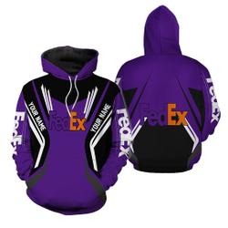 Fedex purple black Hoodie 3d