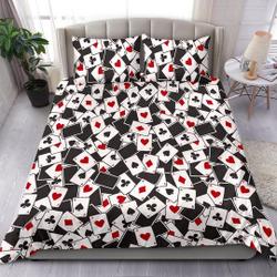 Playing Cards Kids Duvet Cover Bedding Set Gift For Your Girlfriend Boyfriend Gift For Love Gift For Friend Best Valentine Present Holiday Gift