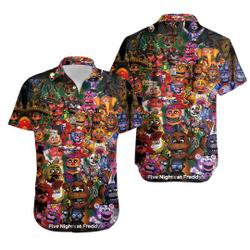 Five Nights At Freddys Monster Hawaiian Shirt Gift For Your Girlfriend Boyfriend Gift For Love Gift For Friend Best Valentine Present Holiday Gift