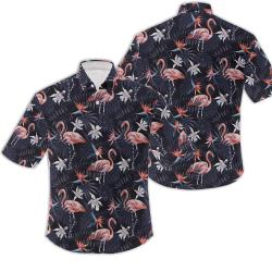 Flamingo Hawaiian Aloha Shirt Gift For Your Girlfriend Boyfriend Gift For Love Gift For Friend Best Valentine Present Holiday Gift