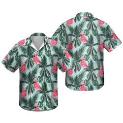 Flamingo Hawaiian Shirt for Men, Women, Flamingo Aloha Shirt Gift For Your Girlfriend Boyfriend Gift For Love Gift For Friend Best Valentine Present Holiday Gift
