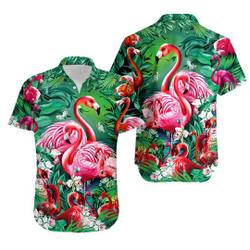 Flamingo Tropical Hawaiian Shirt Gift For Your Girlfriend Boyfriend Gift For Love Gift For Friend Best Valentine Present Holiday Gift