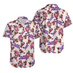 Floral BRock Band Hawaiian Shirt Gift For Your Girlfriend Boyfriend Gift For Love Gift For Friend Best Valentine Present Holiday Gift