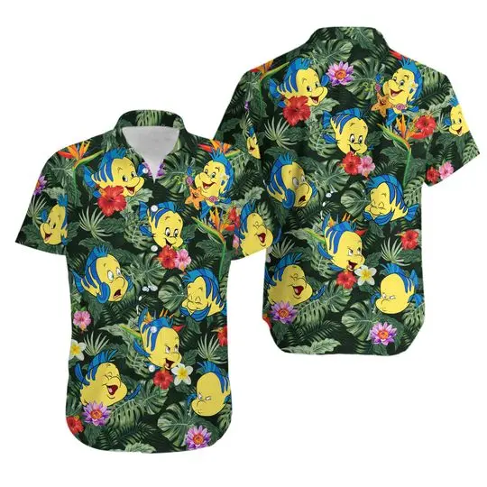 Flounder Shirt, Flounder Hawaiian Shirt Gift For Your Girlfriend Boyfriend Gift For Love Gift For Friend Best Valentine Present Holiday Gift