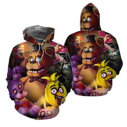 FNAF Five Nights at Freddy's Hoodie, Horror 3D Hoodie