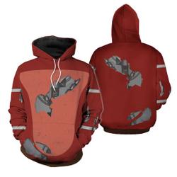 Fnaf Foxy 3D Cosplay Hoodie, Five Nights at Freddy Costume 3D Hoodie