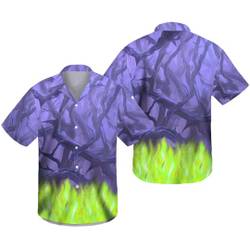 Forest of Thorns Maleficent Disney Hawaiin Shirt Gift For Your Girlfriend Boyfriend Gift For Love Gift For Friend Best Valentine Present Holiday Gift