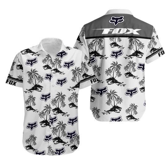 Fox Racing 3D Unisex Hawaiian Shirt, Foxxy Hawaiian Summer Shirt, Motocross Shirt Gift For Your Girlfriend Boyfriend Gift For Love Gift For Friend Best Valentine Present Holiday Gift