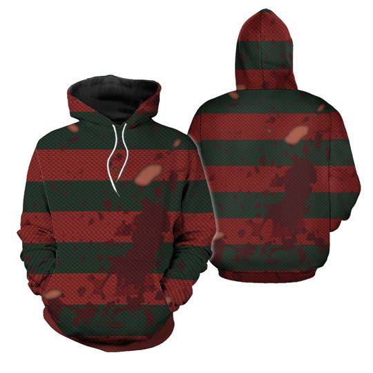 Freddy Krueger Full Over Print 3D Hoodie