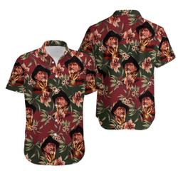Freddy Krueger Shirt, Freddy Krueger Hawaiian Shirt Gift For Your Girlfriend Boyfriend Gift For Love Gift For Friend Best Valentine Present Holiday Gift